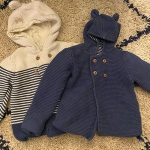 BLUE ONLY - hooded ears sweater 2t